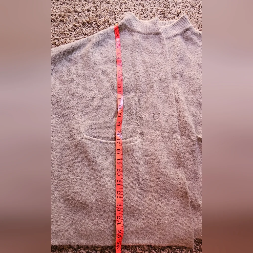 Anthropologie gray warm and cozy‎ woolen cardigan OS